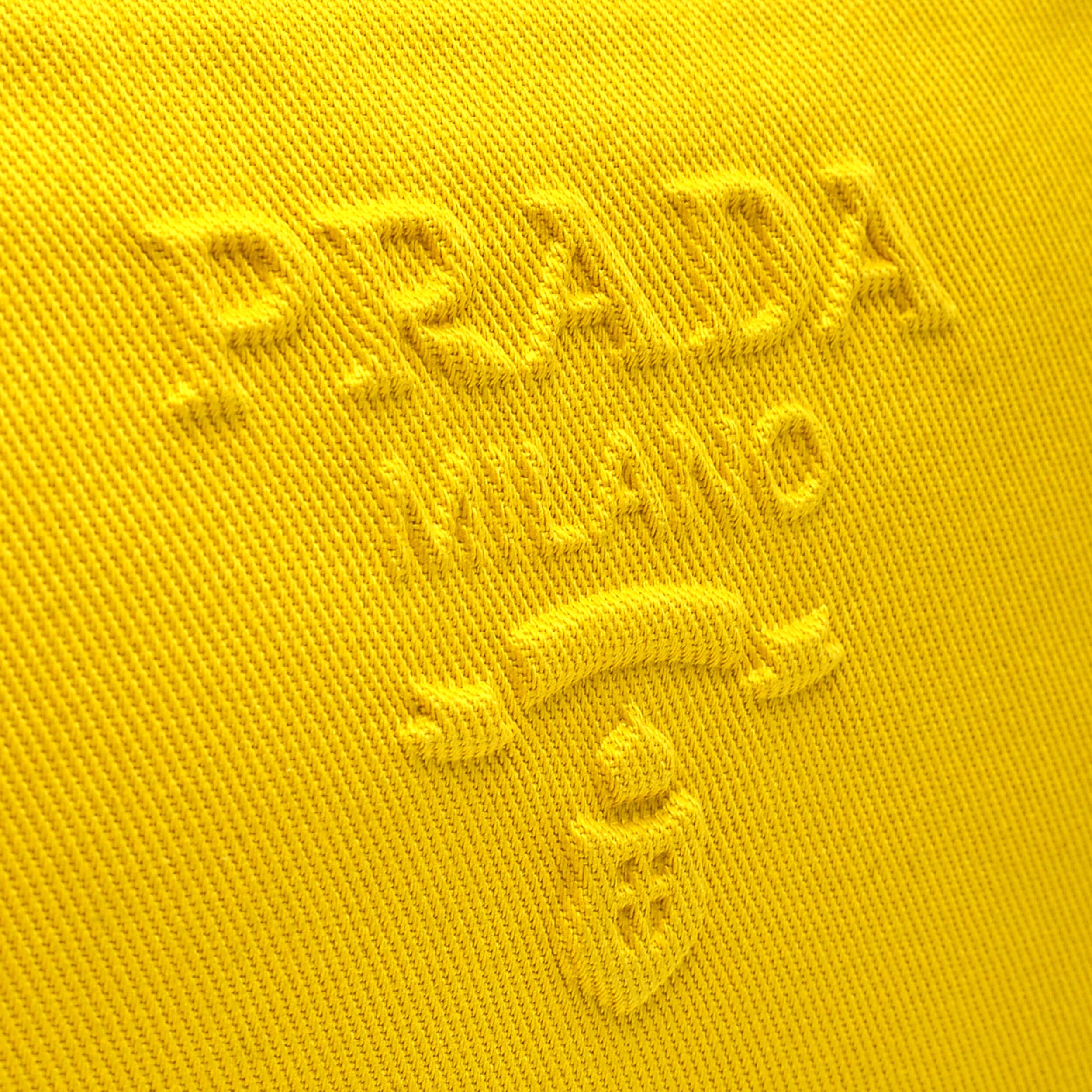 Prada - Sunny Yellow Canvas Logo Clutch Bag